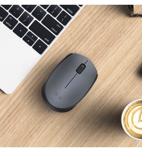 Logitech M170 Grey-K mouse Ambidestro RF Wireless Ottico 1000 DPI