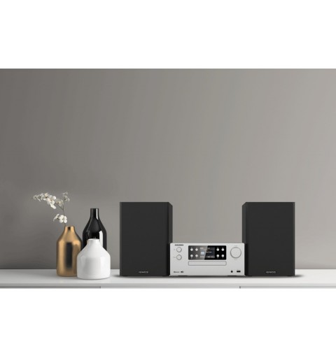 Kenwood Electronics M-925DAB-S ensemble audio pour la maison Système micro audio domestique 50 W Noir, Argent
