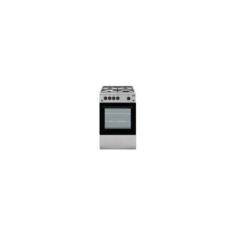 Beko CSG42011FS cooker Freestanding cooker Gas Silver