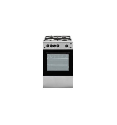 Beko CSG42011FS cocina Cocina independiente Encimera de gas Plata