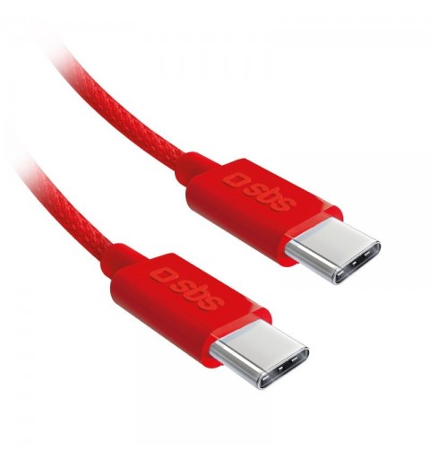 SBS TECABLETISSUETCCB cavo USB 1,5 m USB 2.0 USB C Rosso