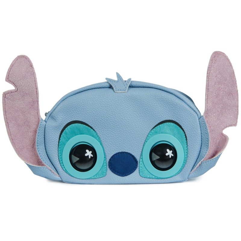 Purse Pets , Disney Stitch, juguete de mascota interactiva y bolso de hombro y bandolera con más de 30 sonidos y reacciones,