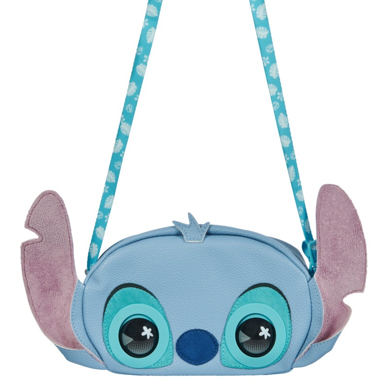 Purse Pets , Disney Stitch, juguete de mascota interactiva y bolso de hombro y bandolera con más de 30 sonidos y reacciones,