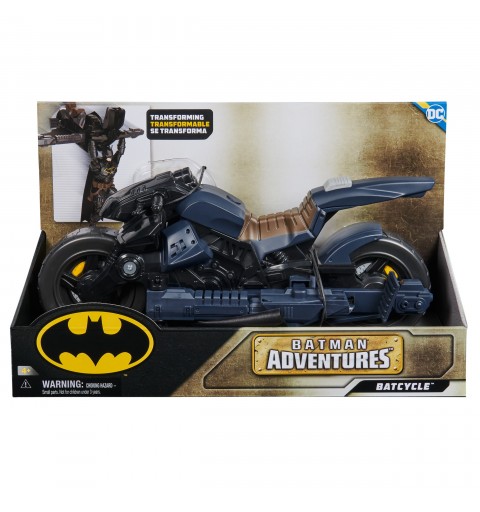 DC Comics BATMAN ADVENTURES - Batcycle 2 en 1 Batman Adventures - Batcycle Qui Se Transforme En Batplane - Voiture Batman À