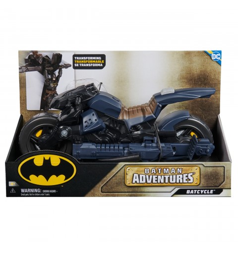 DC Comics , Batman Adventures, Batcycle de Batman, Batcycle y Batglider 2 en 1 transformables, compatible con figuras, juguete