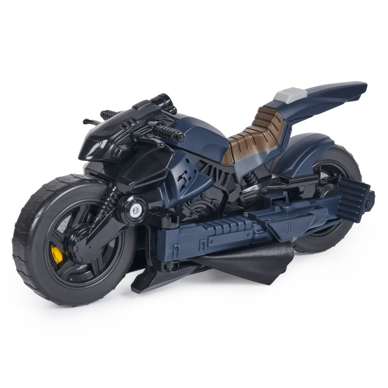 DC Comics , Veicolo Batman Adventures 2 in 1, Batcycle Trasformabile, Macchina Batman Compatibile con Tutte le Action Figure