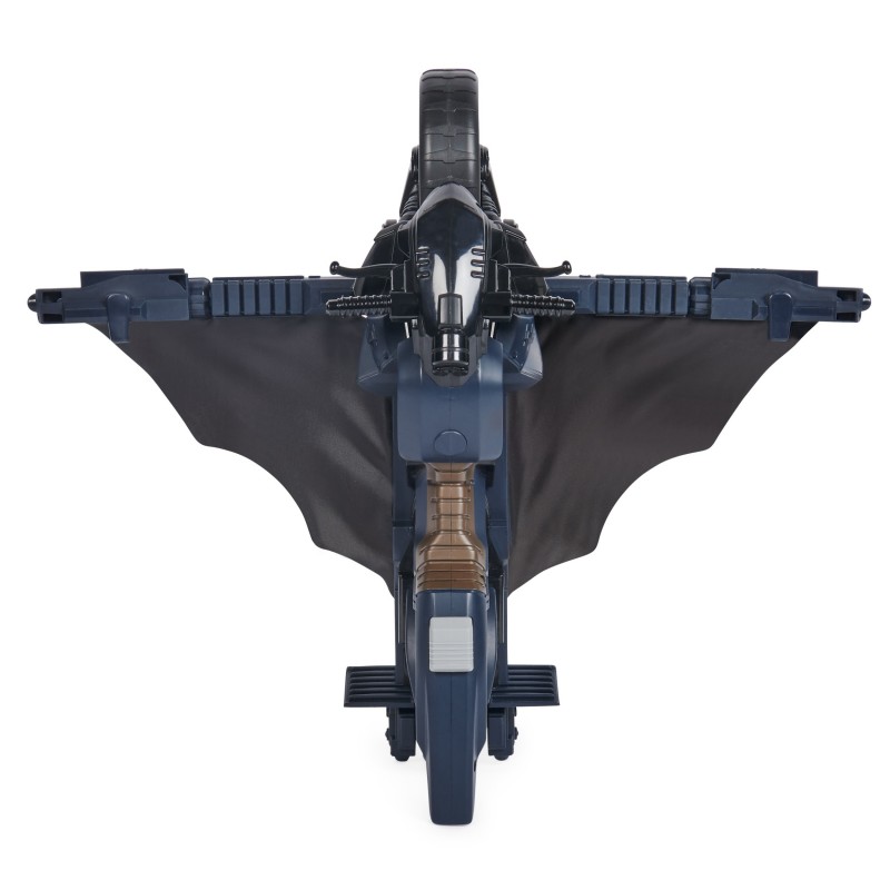 DC Comics BATMAN ADVENTURES - Batcycle 2 en 1 Batman Adventures - Batcycle Qui Se Transforme En Batplane - Voiture Batman À