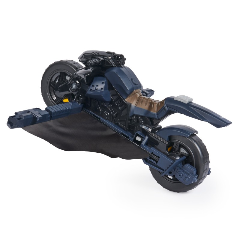 DC Comics , Veicolo Batman Adventures 2 in 1, Batcycle Trasformabile, Macchina Batman Compatibile con Tutte le Action Figure