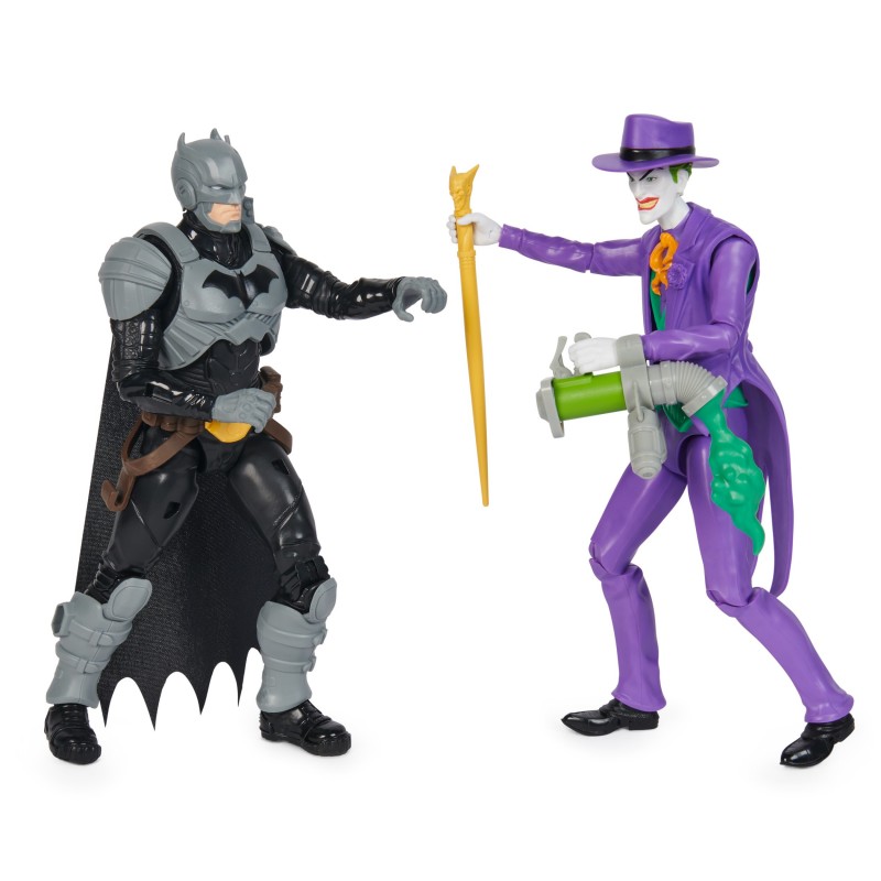 DC Comics , Action Figure Batman Adventures, Batman vs Joker in scala, 2 Action Figure Batman Alte 30 cm, Supereroe e