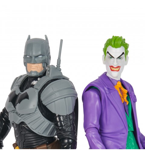 DC Comics , Batman Adventures, Batman vs The Joker Action Figures Set, 2 Figures, 12 Armor Accessories, 12-inch Super Hero Kids