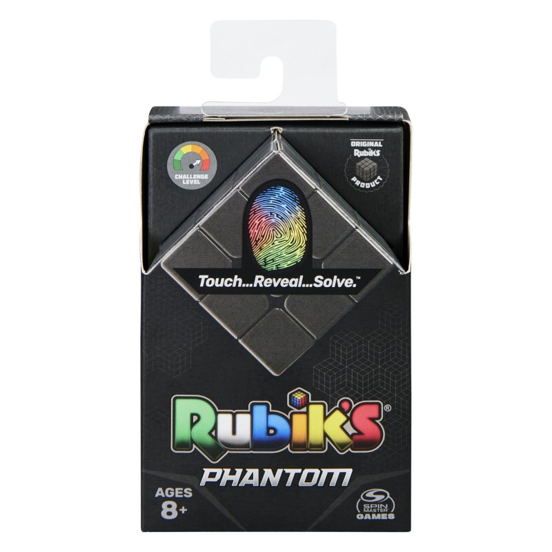Spin Master Rubik’s - CUBO DE RUBIK 3X3 - Juego de Rompecabezas 3D - Cubo de Rubik 3x3 Phantom - 1 Cubo Mágico Con Tecnología