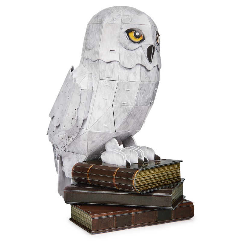 Spin Master 4D Build, Harry Potter Hedwig 3D Puzzle Model Kit 118 Pcs | Harry Potter Gifts Desk Decor | Building Toys | 3D