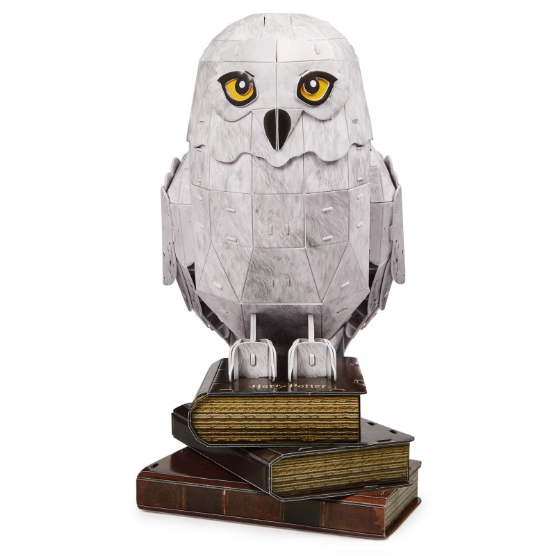 Spin Master 4D Build, kit de maqueta de rompecabezas en 3D de Hedwig de Harry Potter, 118 piezas | Regalos y decoración de