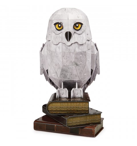 Spin Master 4D Build - Harry Potter, 3D-Puzzle der beliebten Schnee-Eule Hedwig aus hochwertigem Karton, 118 Teile, für Harry