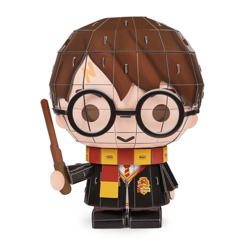 Spin Master 4D BUILD - HARRY POTTER STYLE CHIBI - Puzzle 3D - Puzzle Harry Potter 87 Pièces - Style Manga - Puzzle 4D Build -