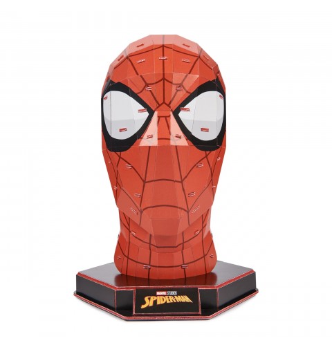 Spin Master 4D Build, kit di modellismo per puzzle 3D Marvel Spider-Man da 82 pezzi con supporto | Decorazione da tavolo di