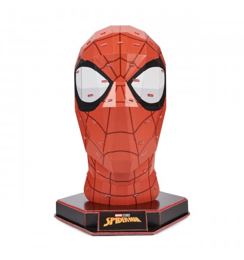 Spin Master 4D Build, Marvel Spider-Man 3D Puzzle Model Kit with Stand 82 Pcs | Spiderman Desk Decor | Building Toys | 3D