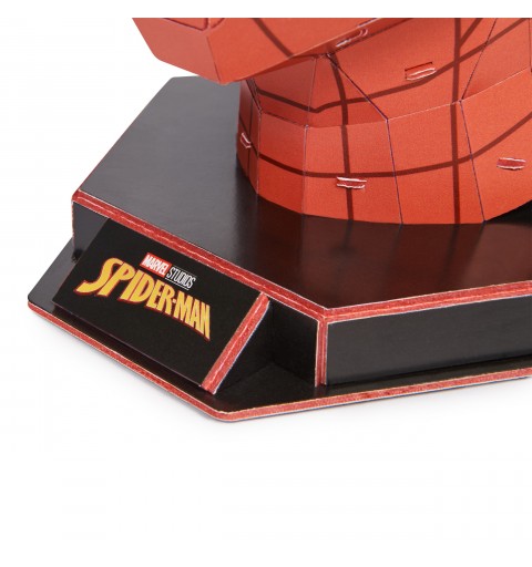 Spin Master 4D Build, Marvel Spider-Man 3D Puzzle Model Kit with Stand 82 Pcs | Spiderman Desk Decor | Building Toys | 3D