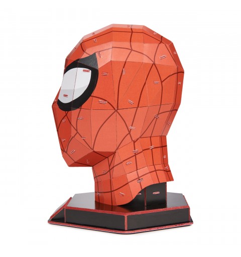 Spin Master 4D Build, Marvel Spider-Man 3D Puzzle Model Kit with Stand 82 Pcs | Spiderman Desk Decor | Building Toys | 3D