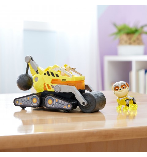 PAW Patrol , Bulldozer di Rubble Tematizzato Il Super Film, con Luci e Suoni, Giochi per Bambini e Bambine, 3+ anni