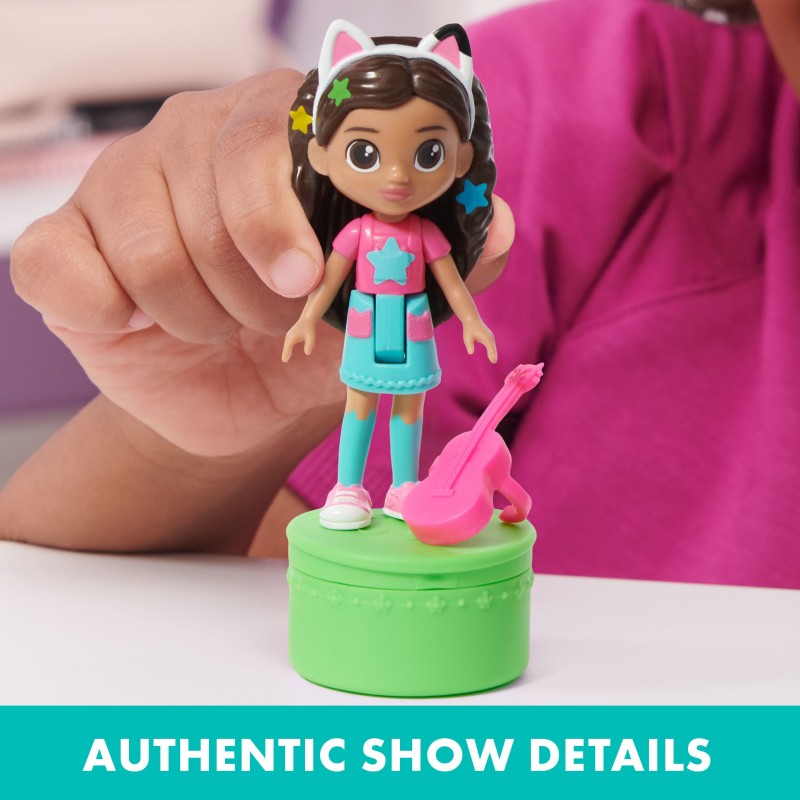 Gabby's Dollhouse , Coffret de figurines Édition Soirée dansante avec une poupée Gabby, 6 figurines chat et accessoires, jouets