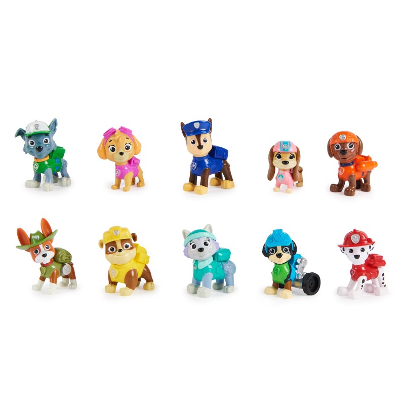 PAW Patrol , 10th Anniversary, All Paws On Deck Toy Figures Gift Pack with 10 Collectible Action Figures, Kids Toys for Ages 3