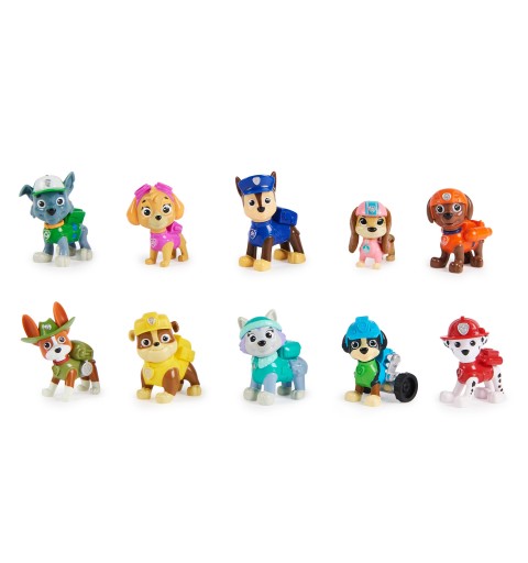 PAW Patrol PATRULLA CANINA - FIGURAS PATRULLA CANINA - Pack de regalo de 10 Figuras de Juguetes Patrulla Canina Coleccionables