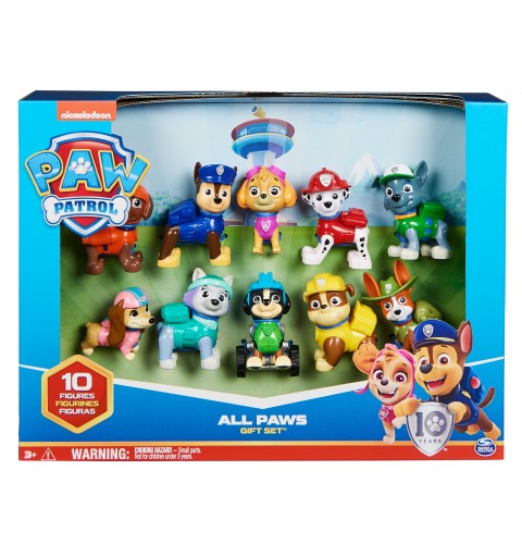 PAW Patrol , Confezione Regalo Anniversario 10 Anni, Personaggi da collezione, 10 cuccioli inclusi, Giochi per bambini dai 3