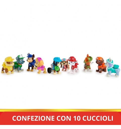 PAW Patrol , Confezione Regalo Anniversario 10 Anni, Personaggi da collezione, 10 cuccioli inclusi, Giochi per bambini dai 3