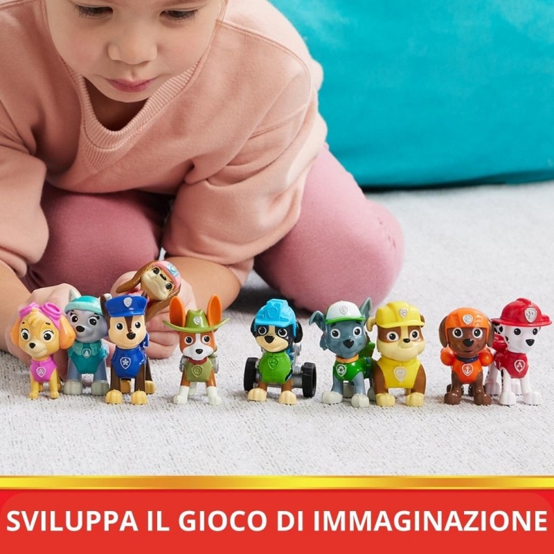 PAW Patrol , Confezione Regalo Anniversario 10 Anni, Personaggi da collezione, 10 cuccioli inclusi, Giochi per bambini dai 3