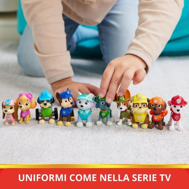 PAW Patrol , Confezione Regalo Anniversario 10 Anni, Personaggi da collezione, 10 cuccioli inclusi, Giochi per bambini dai 3