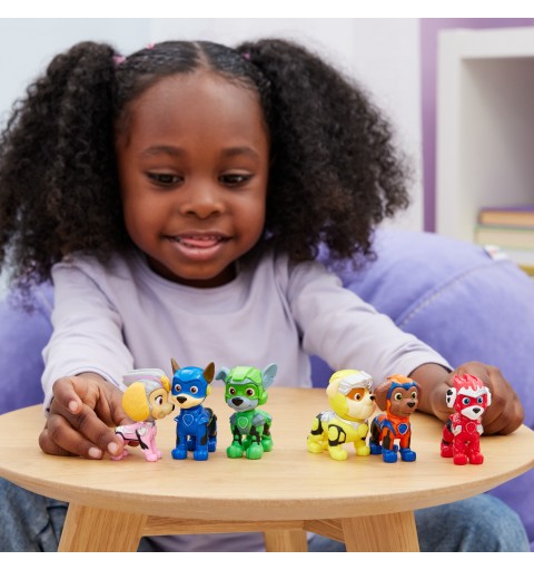 PAW Patrol Der Mighty Kinofilm, Geschenkset mit 6 Superhelden-Spielfiguren, Spielzeug geeignet für Kinder ab 3 Jahren