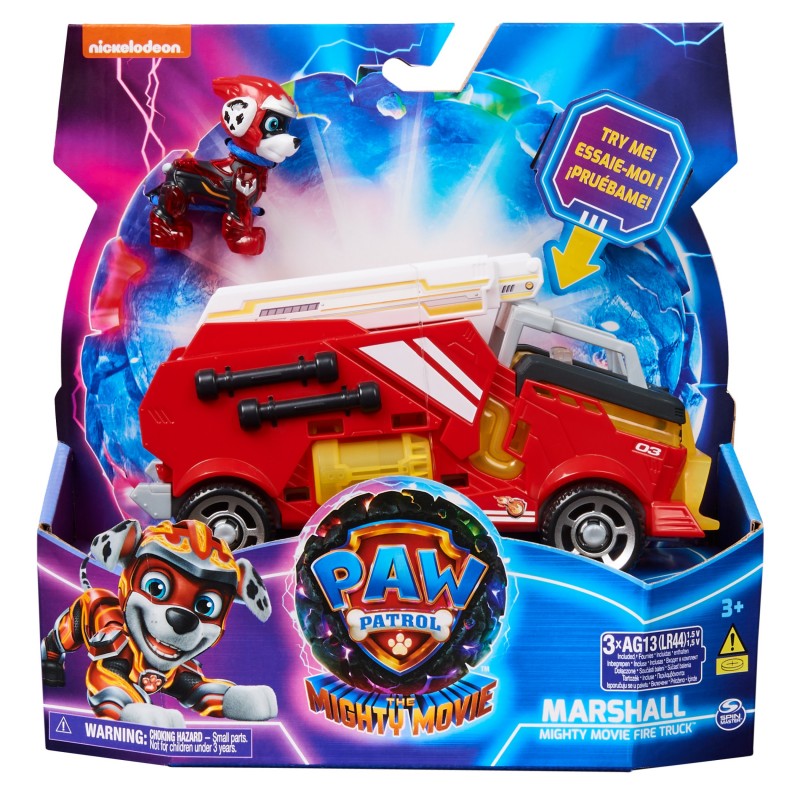 Camión de Juguete del Pup Squad de Chase de los Mighty Pups Paw Patrol