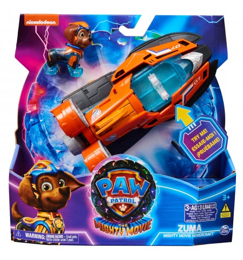 PAW Patrol PAT PATROUILLE LA SUPER PATROUILLE LE FILM - Véhicule + Figurine Zuma La Pat Patrouille The Mighty Movie - Voiture