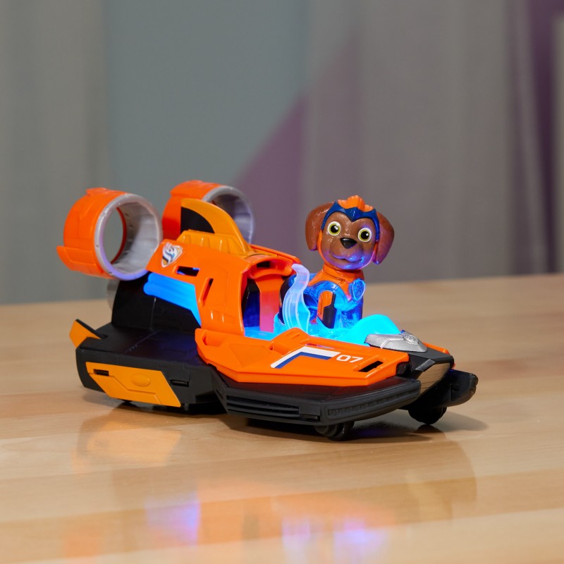 PAW Patrol PAT PATROUILLE LA SUPER PATROUILLE LE FILM - Véhicule + Figurine Zuma La Pat Patrouille The Mighty Movie - Voiture