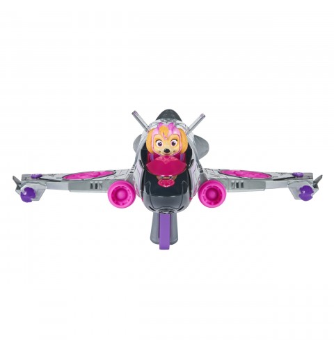 PAW Patrol Der Mighty Kinofilm, Skyes Deluxe Superhelden-Jet inkl. Skye Figur, Licht und Geräuschen, Spielzeug geeignet für