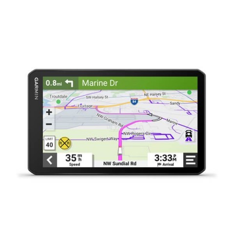 Garmin DEZL LGV710 navegador Fijo 17,6 cm (6.95") TFT Pantalla táctil 242 g Negro