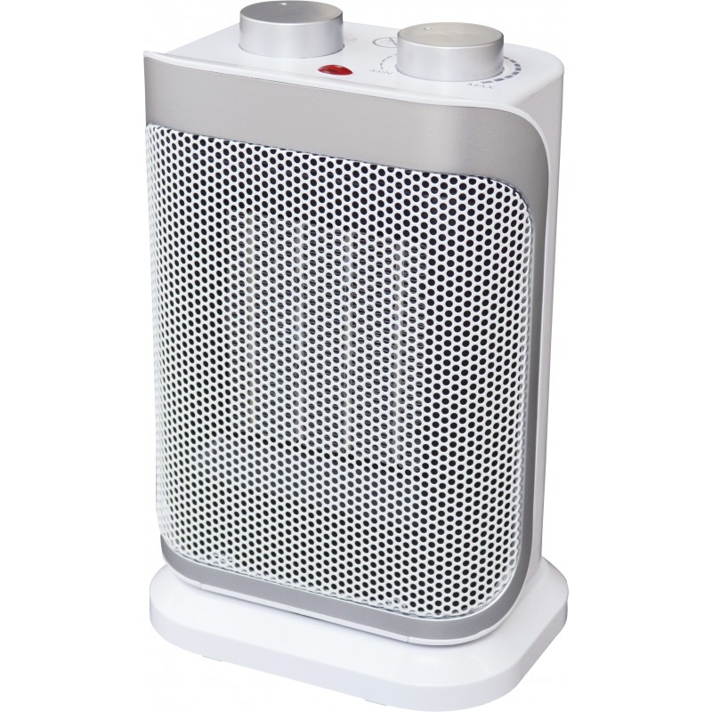 Argoclima Boogie Intérieure Argent, Blanc 1500 W Chauffage de ventilateur électrique