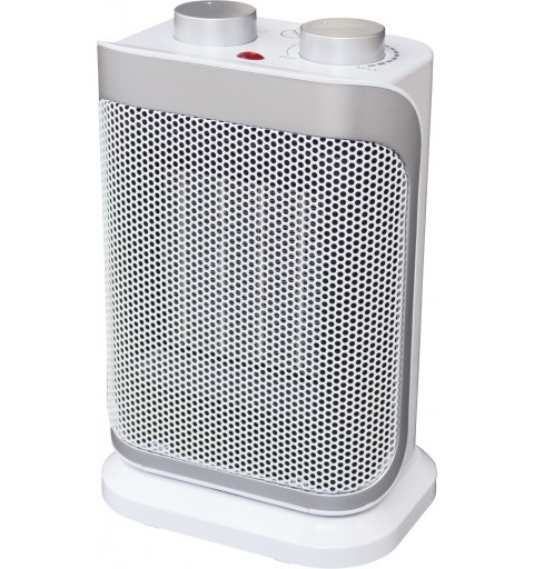 Argoclima Boogie Interno Argento, Bianco 1500 W Riscaldatore ambiente elettrico con ventilatore