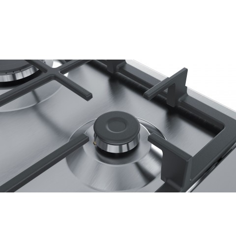 Bosch Serie 4 PGP6B5B90 Kochfeld Edelstahl Integriert 60 cm Gaskochfeld 4 Zone(n)