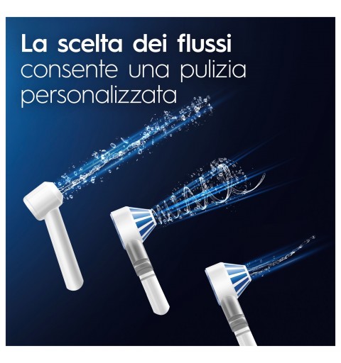 Oral-B Idropulsore Health Center Avanzato con 2 Beccucci Oxyjet, 2 Beccucci Con Getto D’acqua. 1 Idropulsore