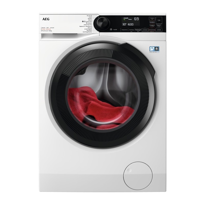 AEG LWR7D966OB machine à laver avec sèche linge Pose libre Charge avant Blanc D