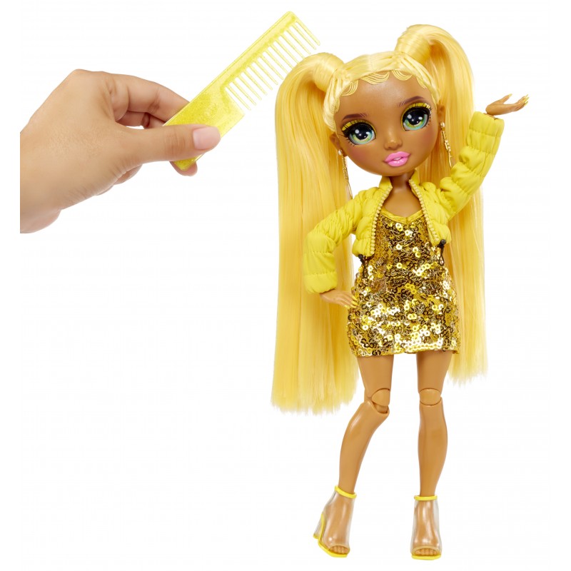 Rainbow High Fantastic Fashion Playset- Sunny Madison- Yellow Doll