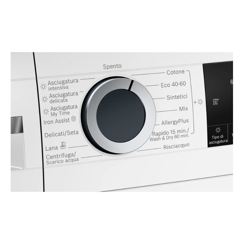 Bosch Serie 6 WNG25440IT lavasciuga Libera installazione Caricamento frontale Bianco E