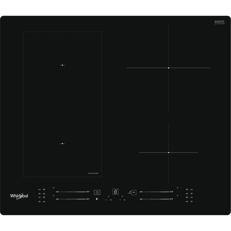 Whirlpool WL S7960 NE Kochfeld Schwarz Integriert 60 cm Zonen-Induktionskochfeld 4 Zone(n)