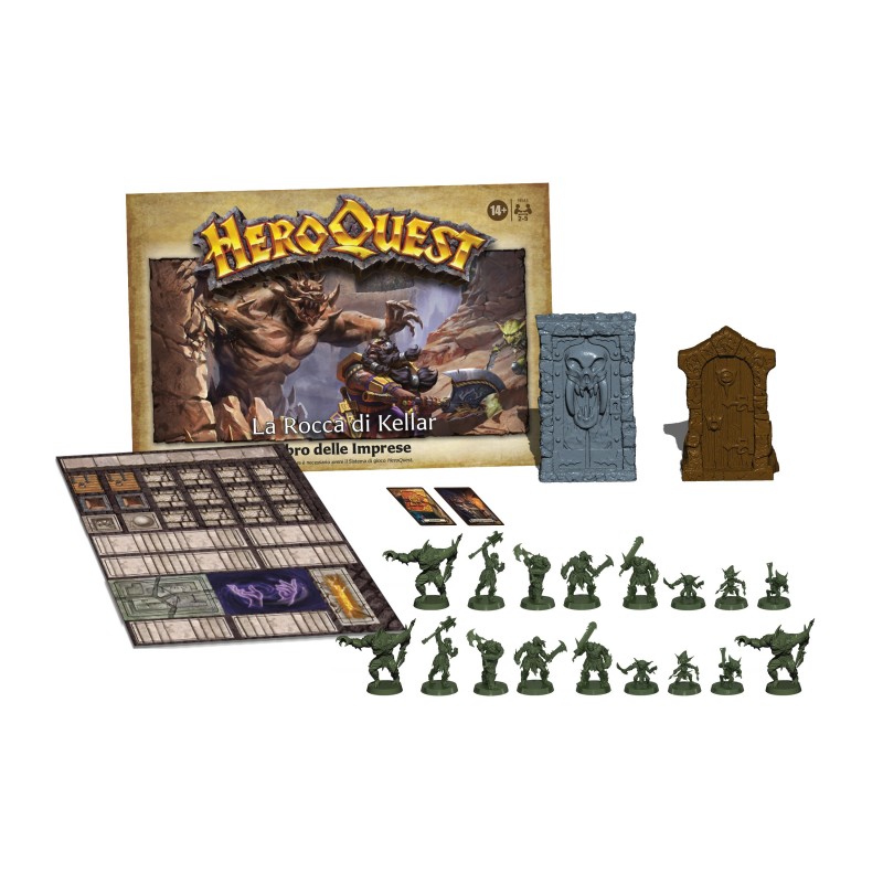 Avalon Hill , HeroQuest, La Rocca di Kellar, gioco da tavolo per adulti, 2-5 giocatori, per giocare è necessario il Sistema di