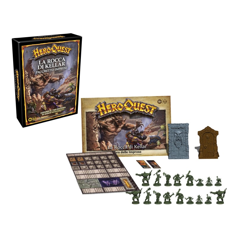 Avalon Hill , HeroQuest, La Rocca di Kellar, gioco da tavolo per adulti, 2-5 giocatori, per giocare è necessario il Sistema di