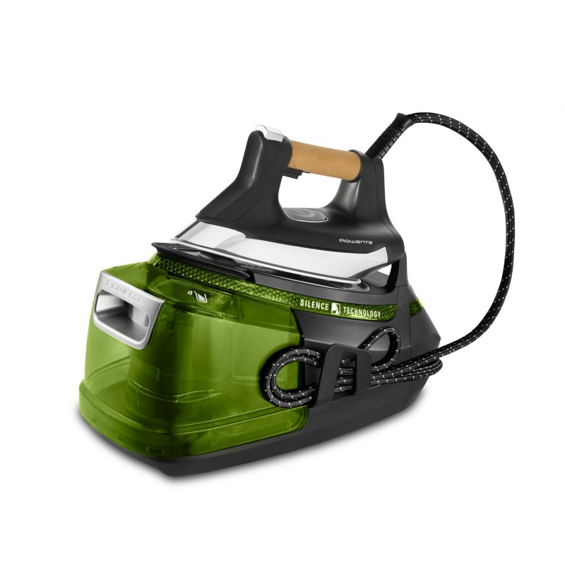 Rowenta Silence Steam Pro DG9266 2800 W 1,3 l Microsteam 400 HD 3De Laser-Grundplatte Schwarz, Grün