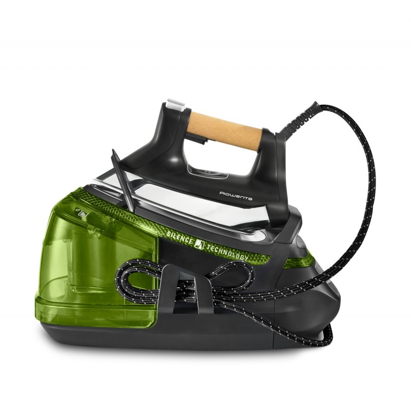 Rowenta Silence Steam Pro DG9266 2800 W 1,3 l Microsteam 400 HD 3De Laser-Grundplatte Schwarz, Grün