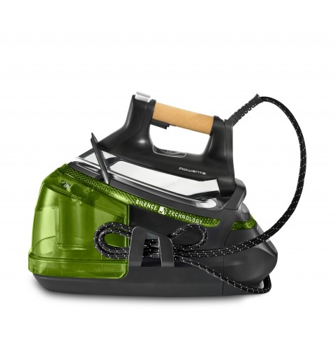 Rowenta Silence Steam Pro DG9266 2800 W 1,3 l Microsteam 400 HD 3De Laser-Grundplatte Schwarz, Grün